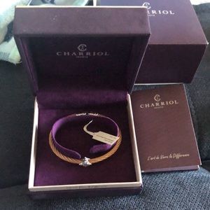 Charriol Rose Gold Stainless Steel Bracelet with 0.16 CT’s